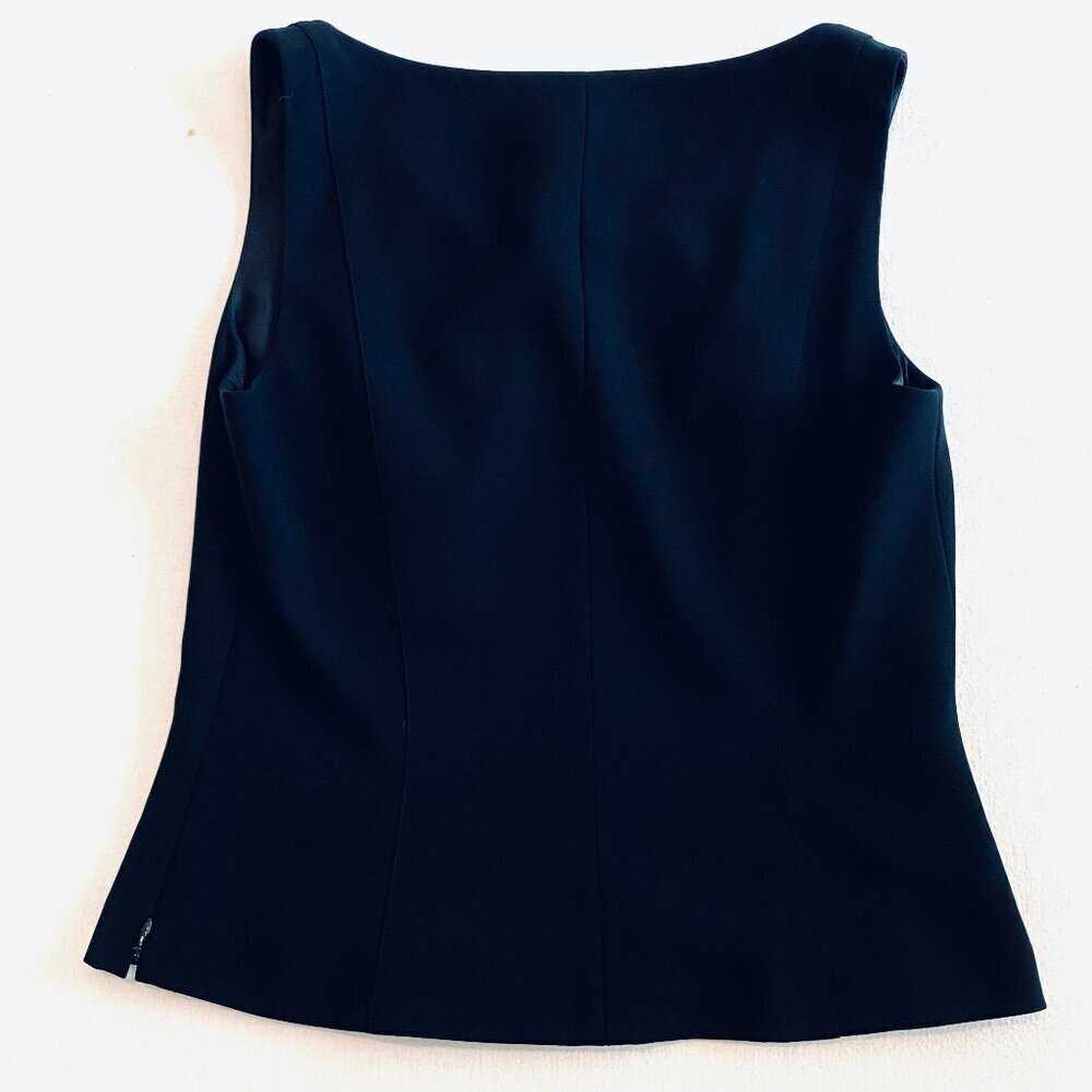 Ann Taylor vest top Women's 8 black business wear office classic preppy capsule - Picture 6 of 8